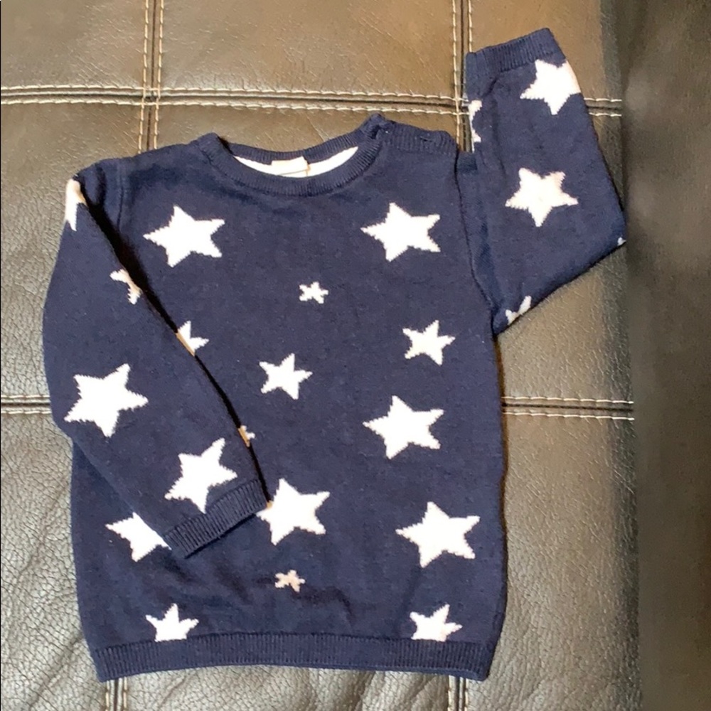 Adorable star sweater 1 1/2 - 2 years